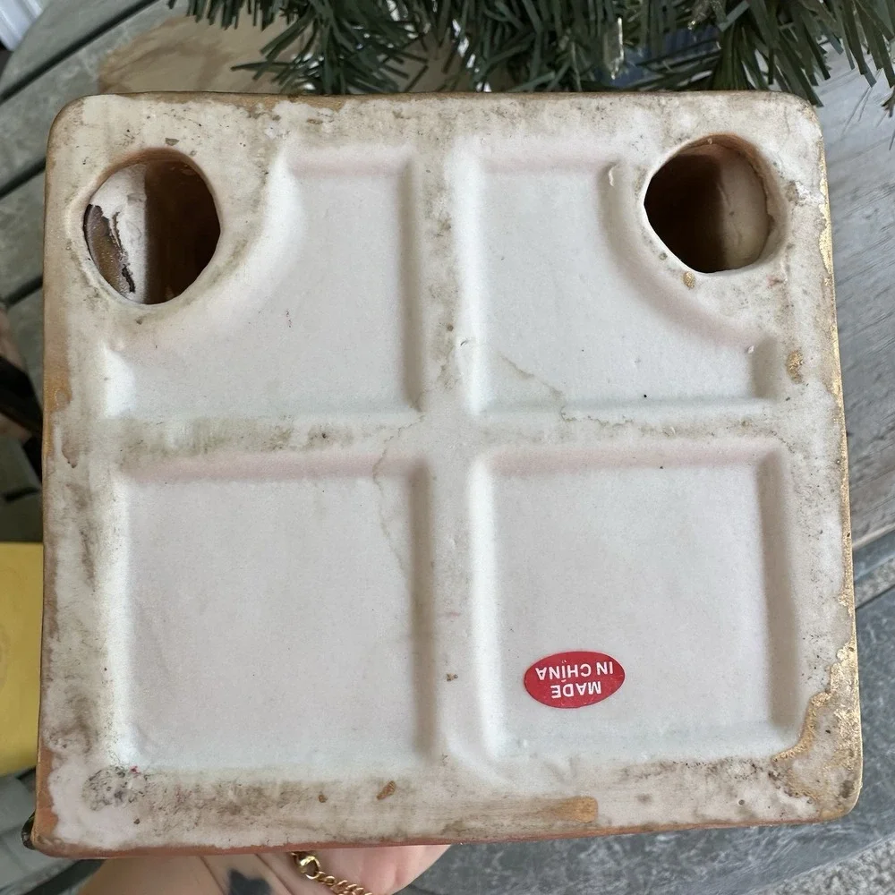 Vintage Cracker Barrel Christmas Village Light-up Angel In A Church Light‎ W/Box